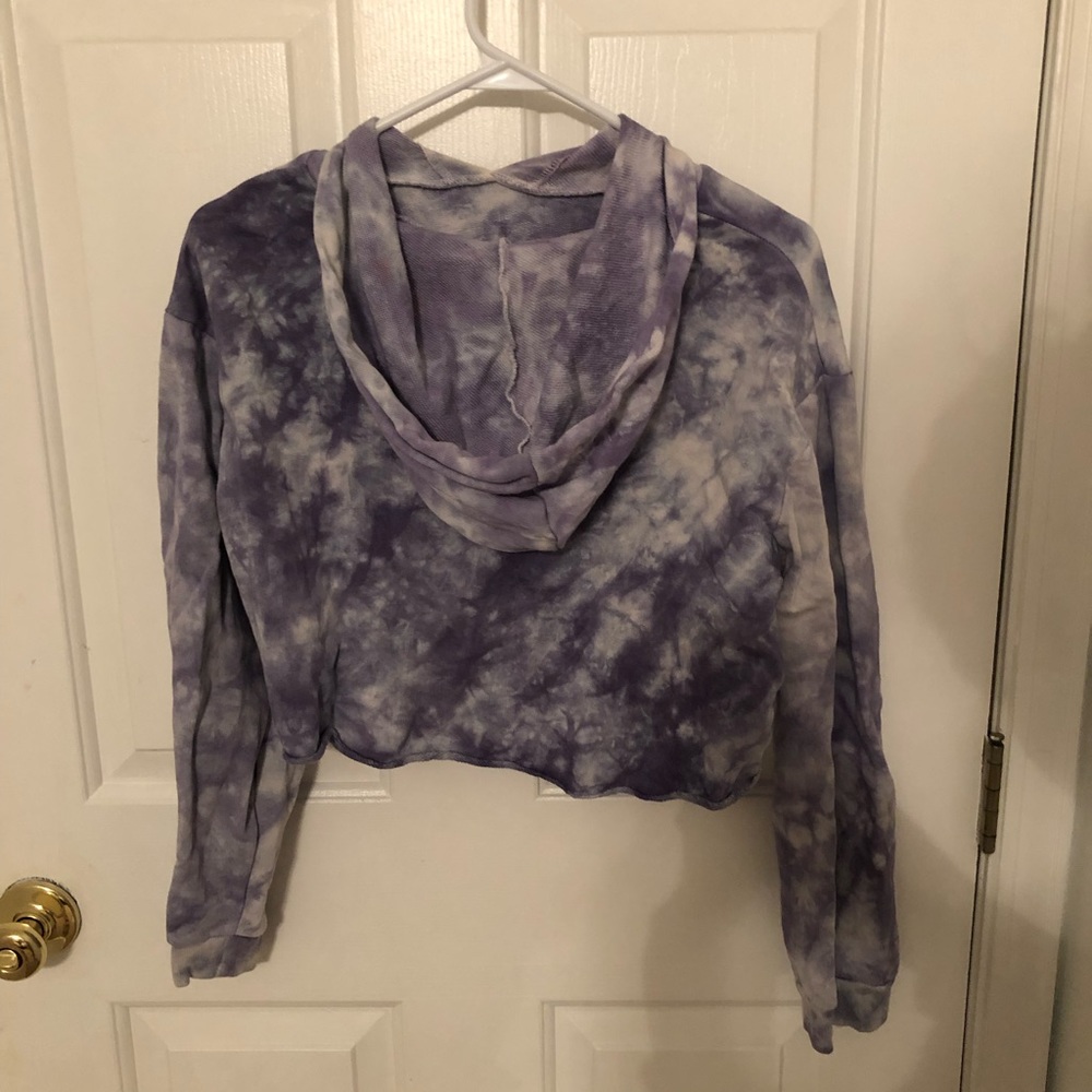 Asos Cropped Tie-Dye Hoodie View 2